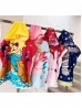 Kids Mermaid Patterned Hoodie Towel